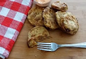 Keto Air Fryer Fried Green Tomatoes