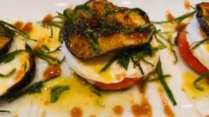 Keto Air Fryer Caprese Eggplant Stacks