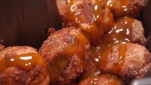 Keto Air Fryer Caramel Monkey Bread