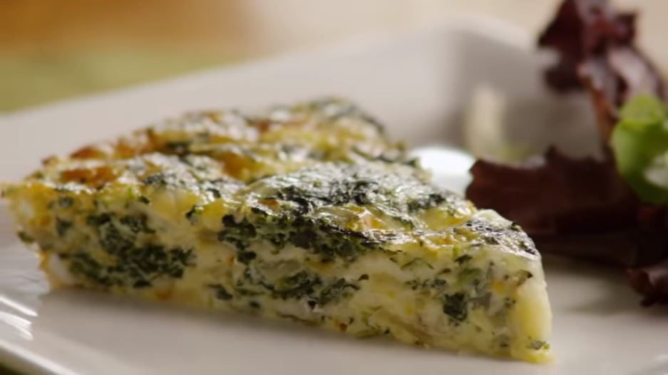 Keto Air Fryer Crustless Spinach Cheese Pie