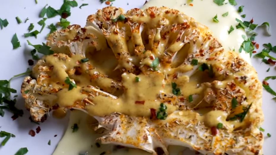 Keto Air Fryer Loaded Cauliflower Steak