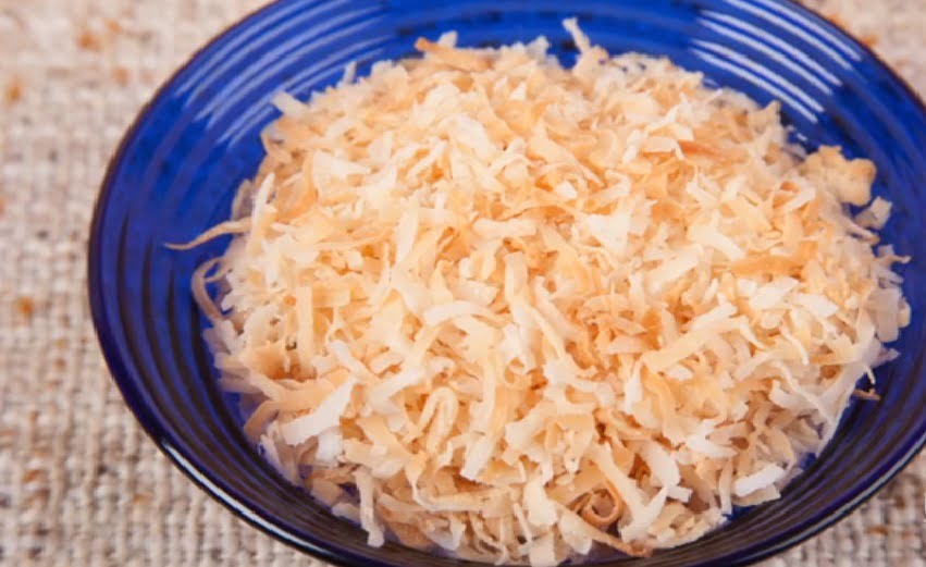Keto Air Fryer Toasted Coconut Flakes