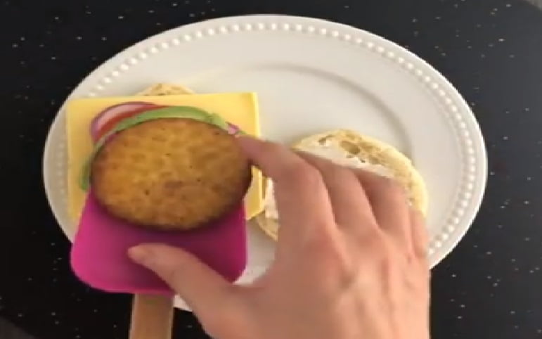 If you want a quick and simple vegan breakfast recipe, you are in for a real treat with this awesome vegan air fried breakfast sandwich!