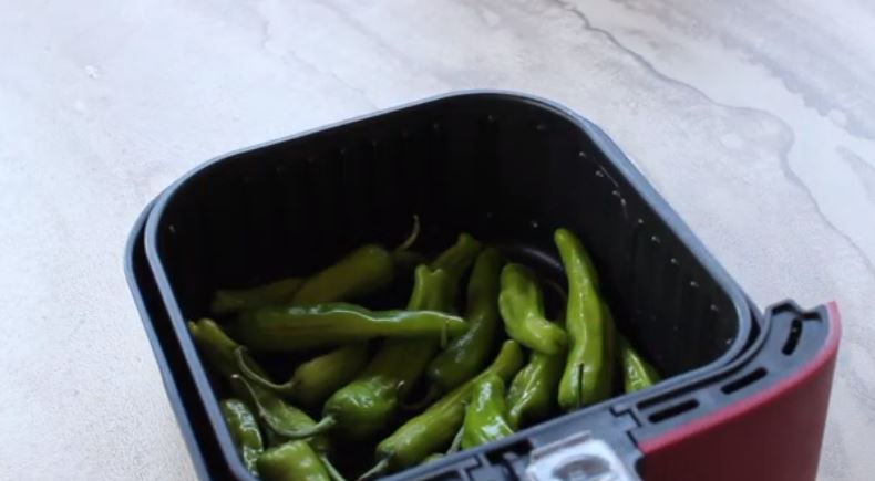 Check out this easy, quick and tasty vegan appetizer and get ready to surprise at your next gathering with these yummy vegan air fried shishito peppers!